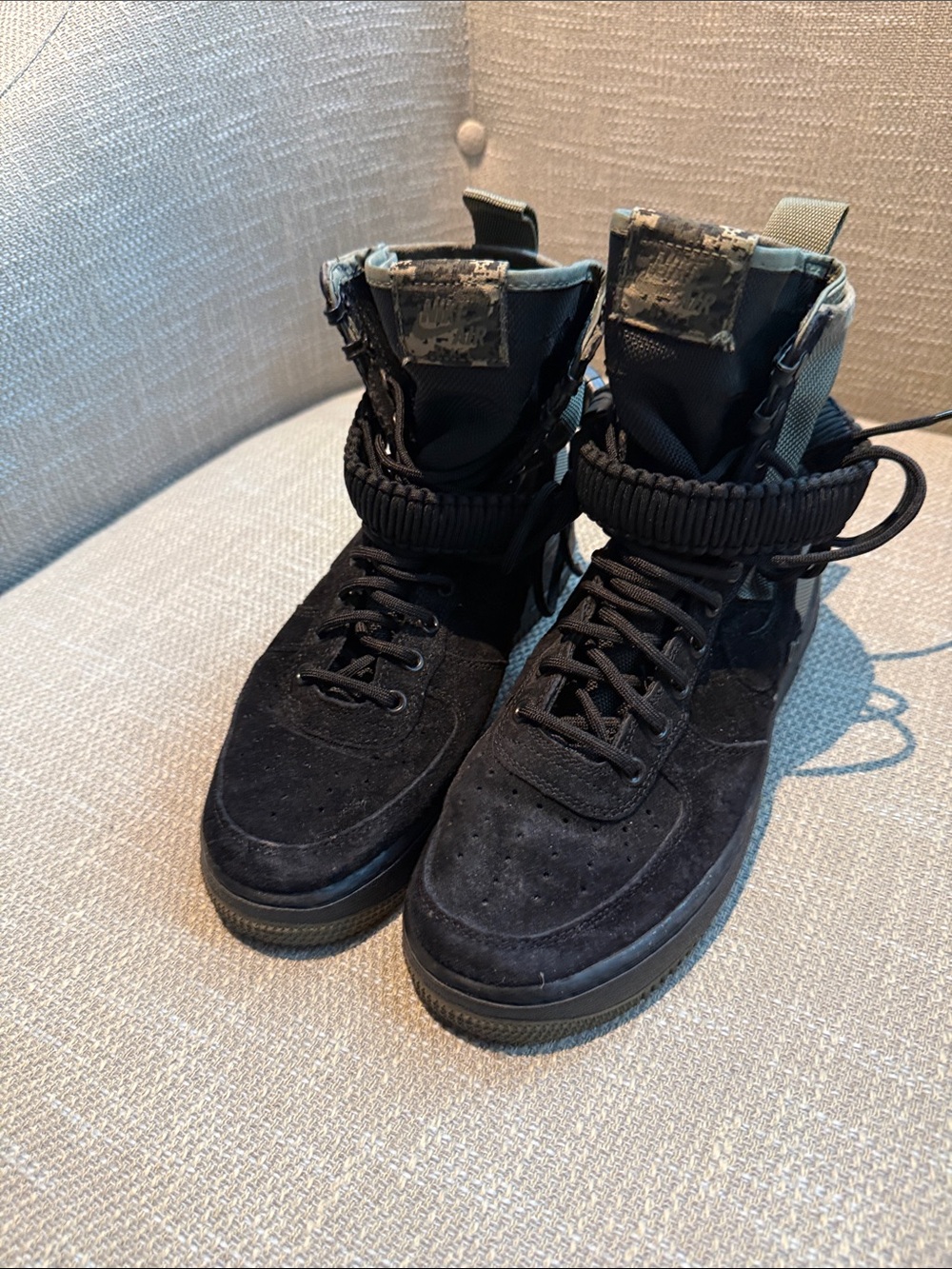 Nike Black High-Top Suede Tactical Boots